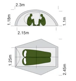 Exped Mira II HL 12 Exped Mira II HL -NatureGear Verkaufsgeschäft Mira2 grund