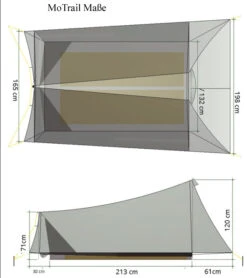 Tarptent MoTrail Mit Front Und Rearpole -NatureGear Verkaufsgeschäft MoTrail masse