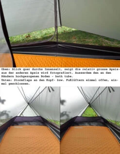 Tarptent Notch -NatureGear Verkaufsgeschäft Notch innenquer