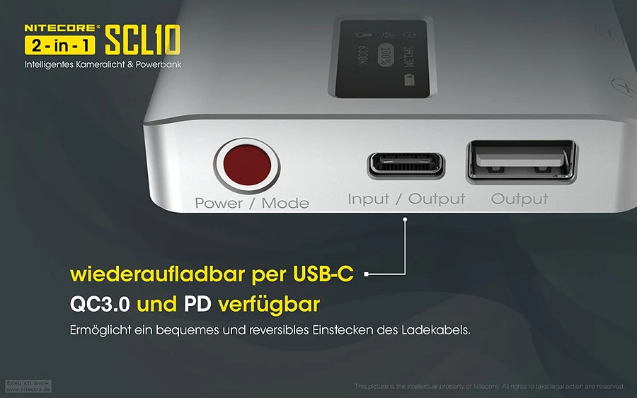 Nitecore Powerbank Mit Licht SLC10 8 Nitecore Powerbank Mit Licht SLC10 – Bild 6