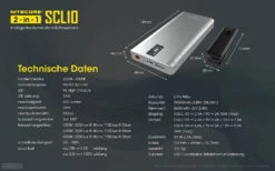 Nitecore Powerbank Mit Licht SLC10 17 Nitecore Powerbank Mit Licht SLC10 -NatureGear Verkaufsgeschäft SCL10 7