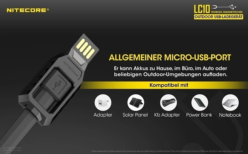 Nitecore Akkulader USB LC10 6 Nitecore Akkulader USB LC10 – Bild 4